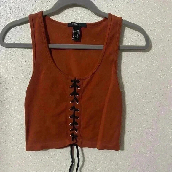 Forever 21 Lot of 3 Size S Cropped Shirts - Picture 6 of 11